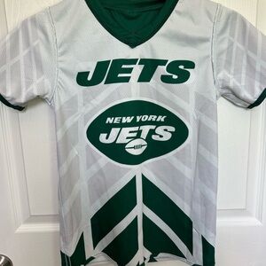 New York Jets Green and White Flag football Jersey - reversible